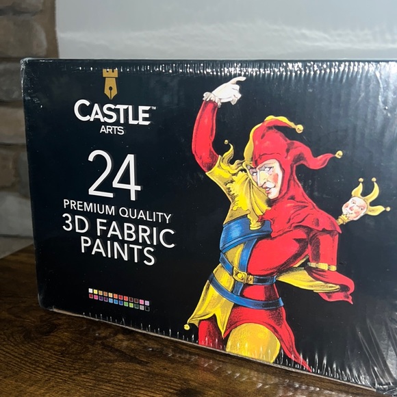 Painting 24 3D Fabric paints New - Picture 1 of 2